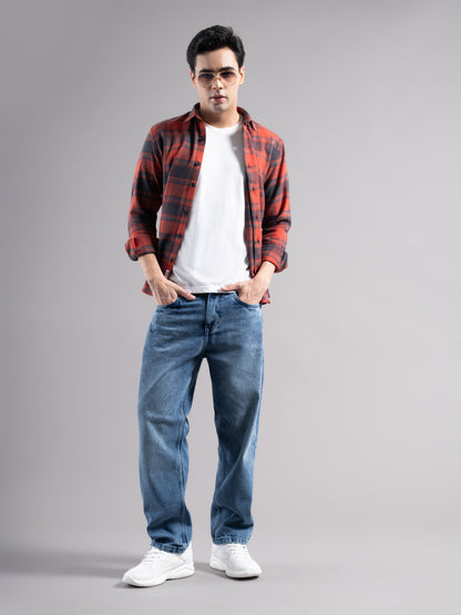 Brukk Light Blue Baggy Jeans