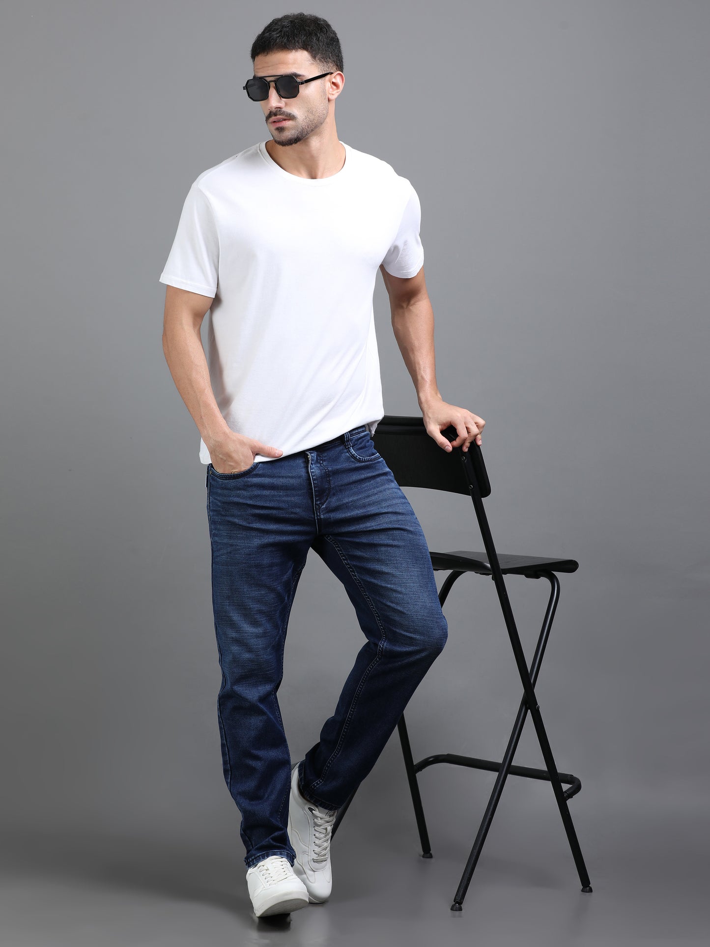 Rivet Deep Blue Jeans