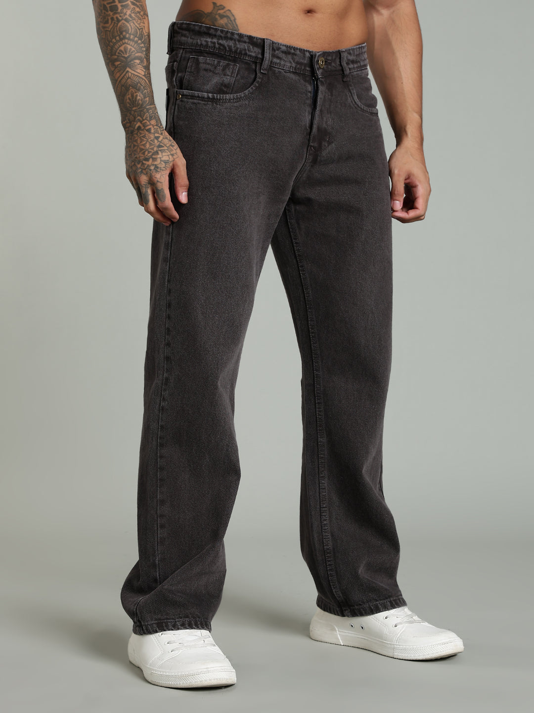 Forge Brown Relaxed Fit Jeans