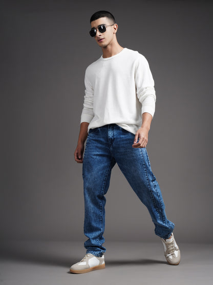 Trace Blue Relax Tapered Jeans