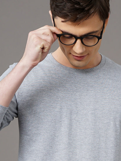 Plain Grey Full Sleeve T-Shirt