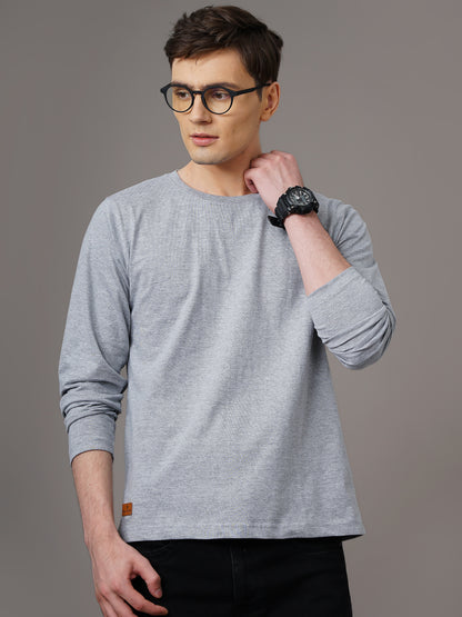 Plain Grey Full Sleeve T-Shirt