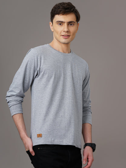 Plain Grey Full Sleeve T-Shirt