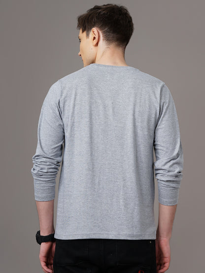 Plain Grey Full Sleeve T-Shirt