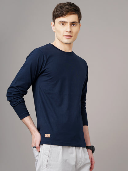 Plain Navy Full Sleeve T-Shirt