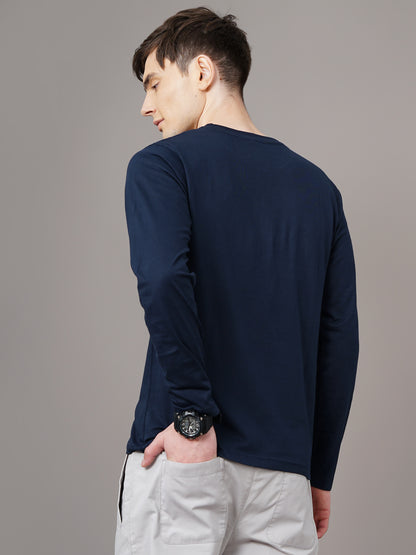 Plain Navy Full Sleeve T-Shirt