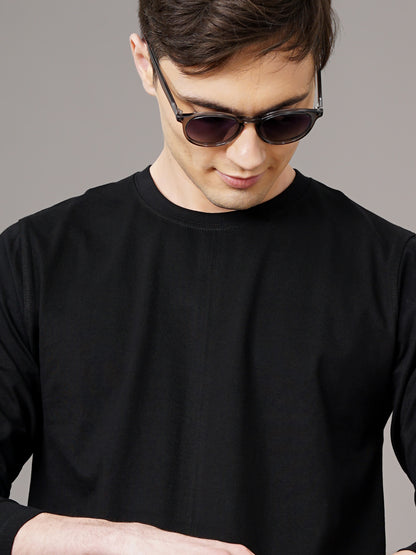 Plain Black Full Sleeve T-Shirt