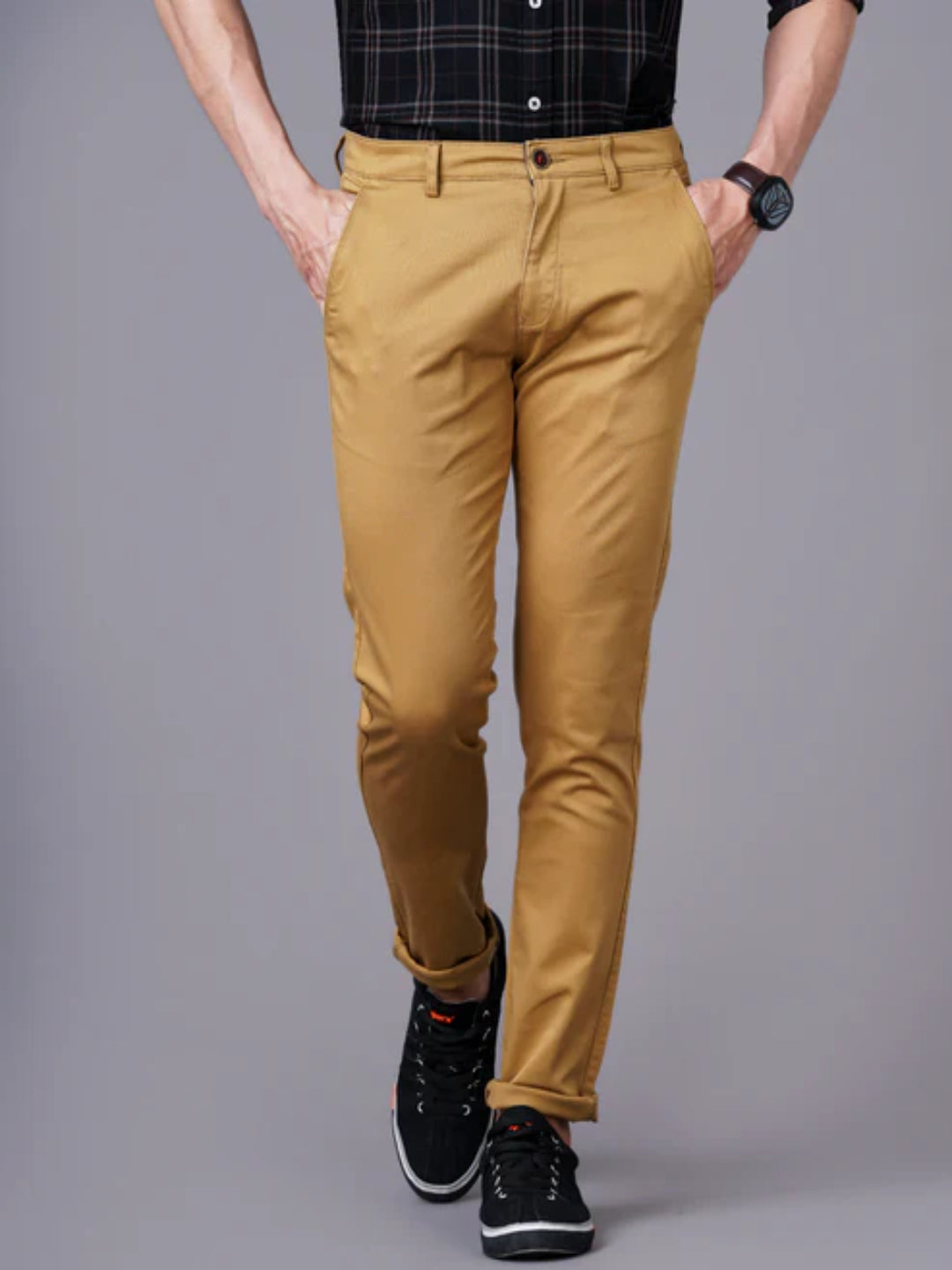 Plain Khaki Chinos