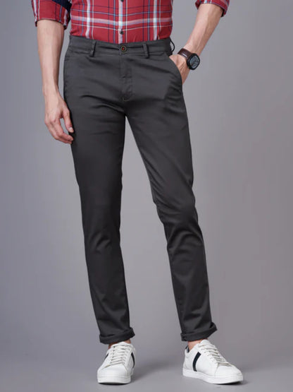 Plain Dark Grey Chinos