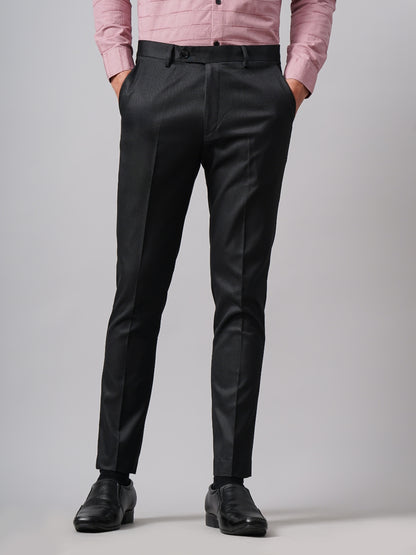 Tex Plain Black Formal Trouser