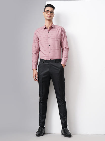 Tex Plain Black Formal Trouser