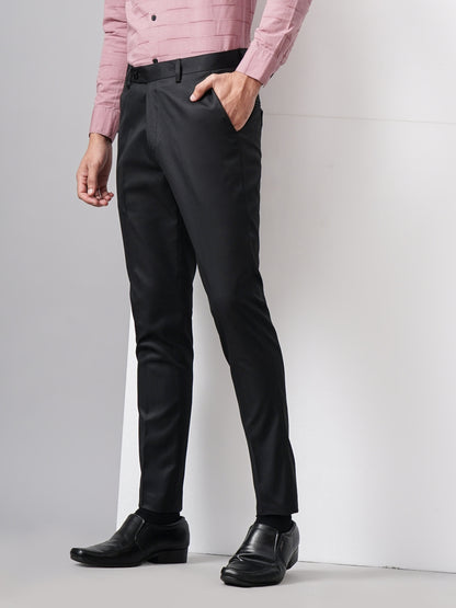 Tex Plain Black Formal Trouser