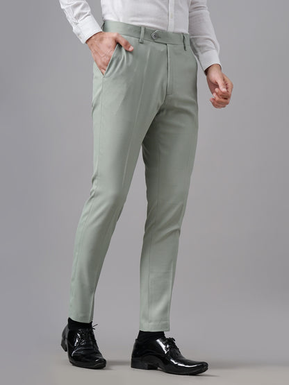 Tex Plain Green Formal Trouser