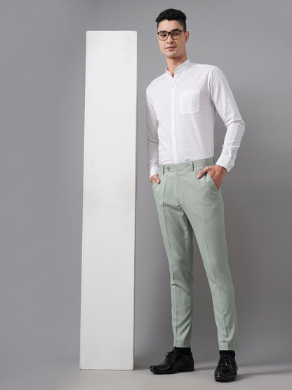 Tex Plain Green Formal Trouser