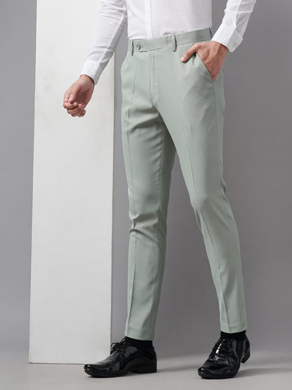 Tex Plain Green Formal Trouser