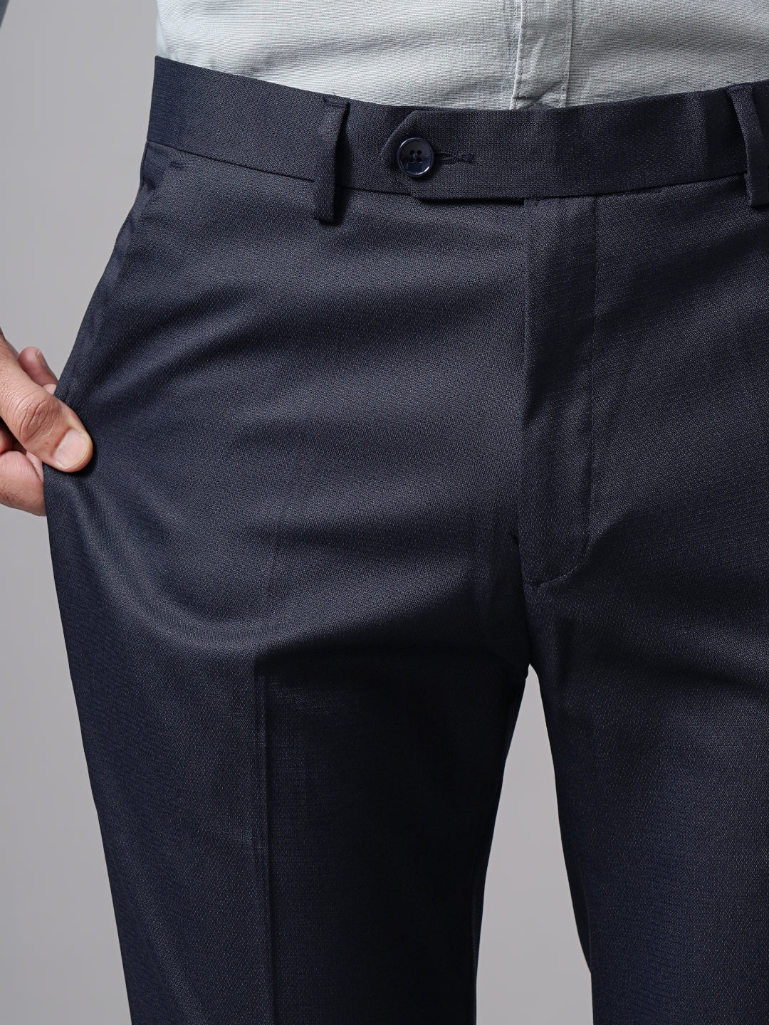 Tex Plain Navy Formal Trouser