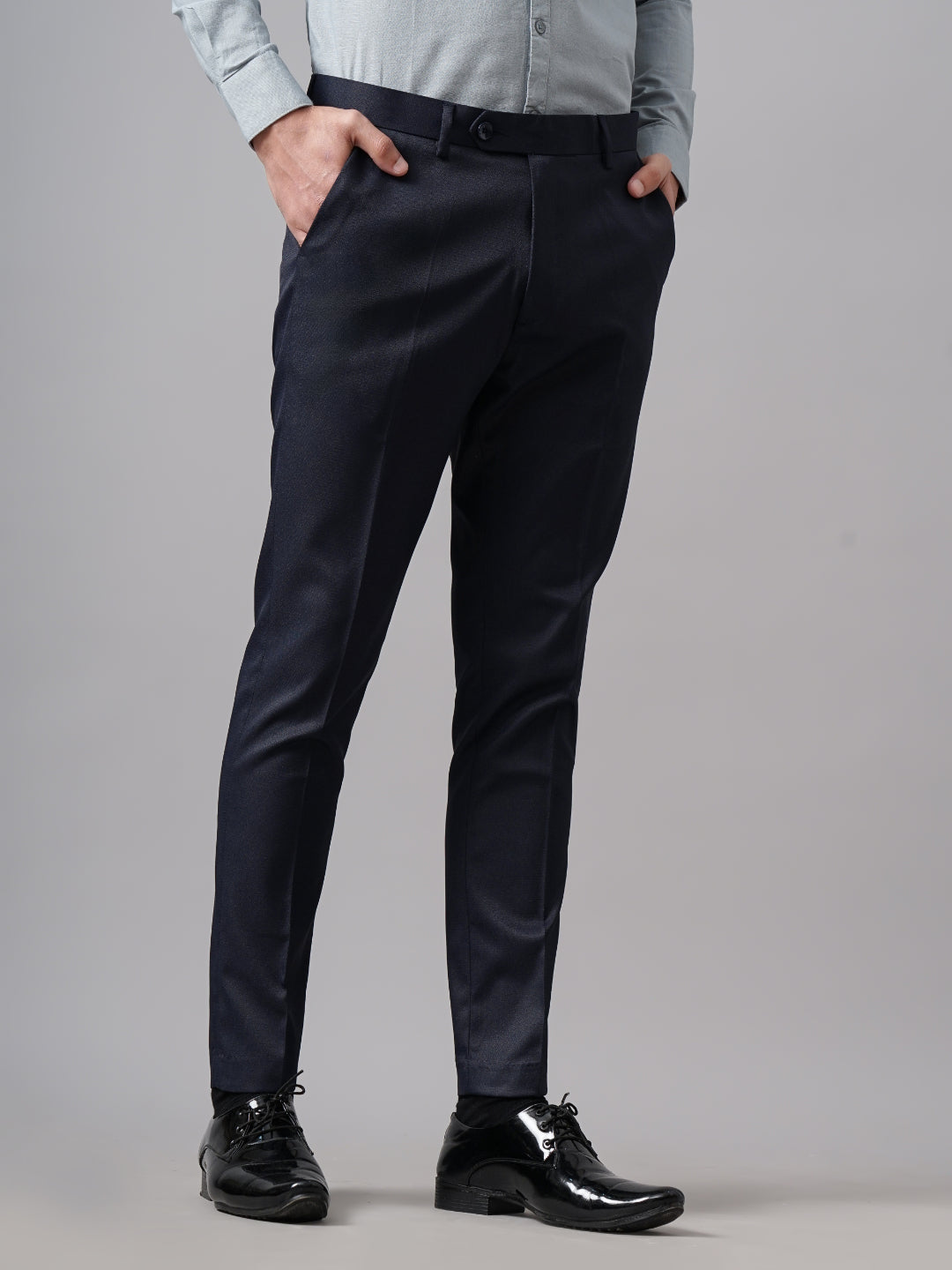 Tex Plain Navy Formal Trouser