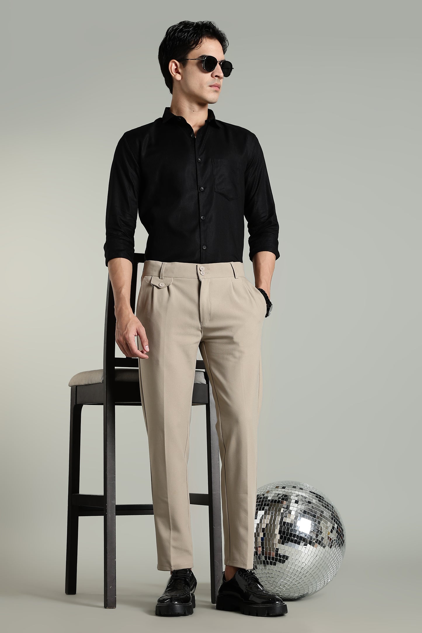 Lucent Khaki Formal Pant