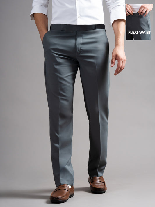 Flexi-waist Grey Trouser