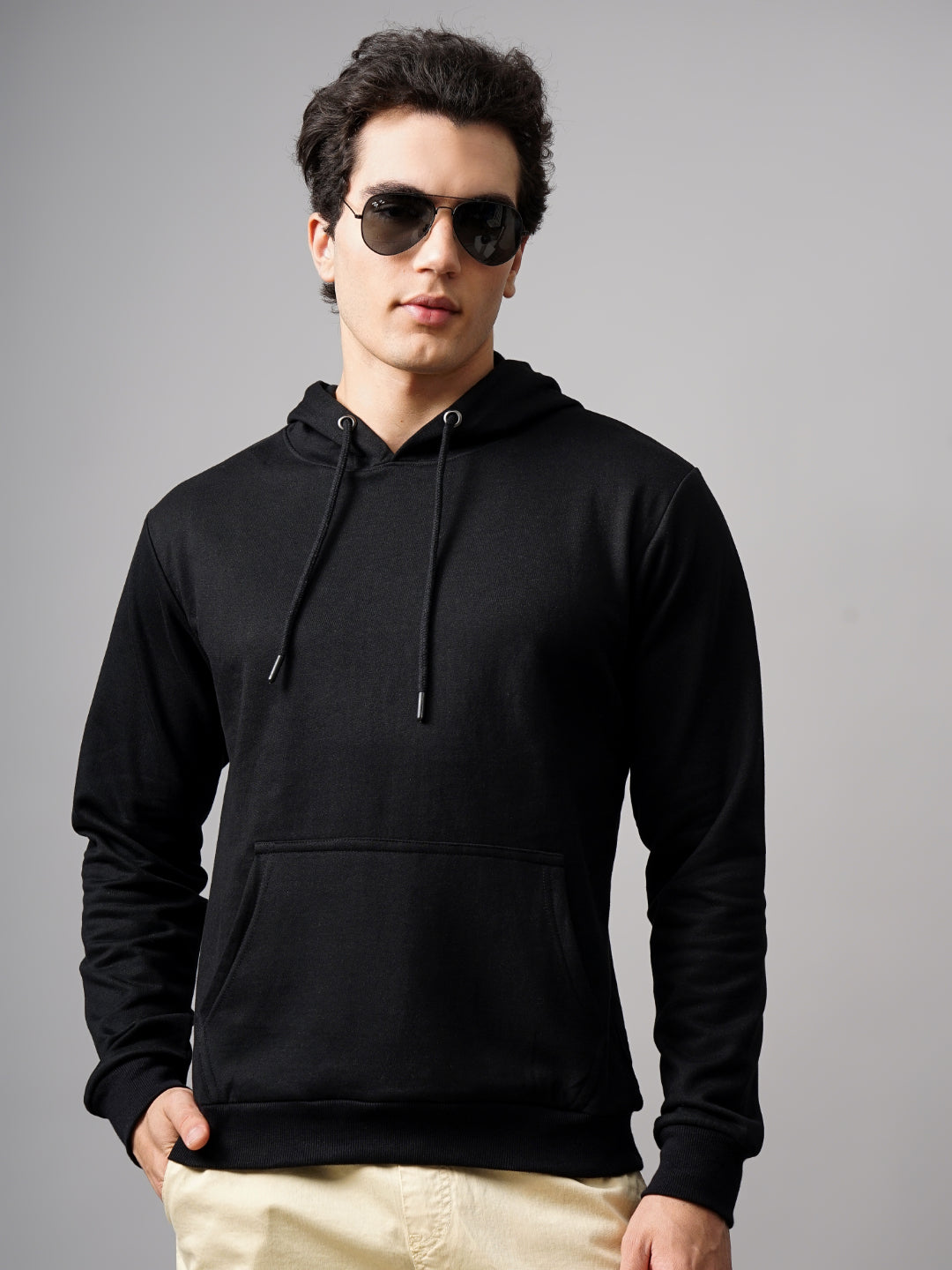 Solid Black Hoodie