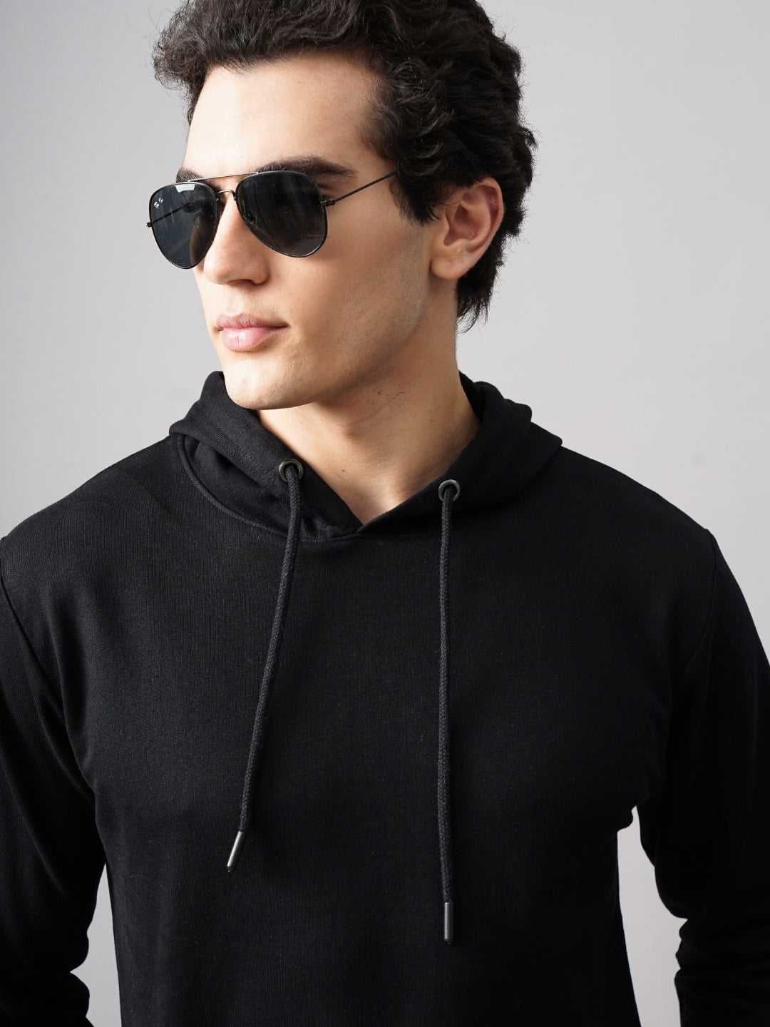 Solid Black Hoodie