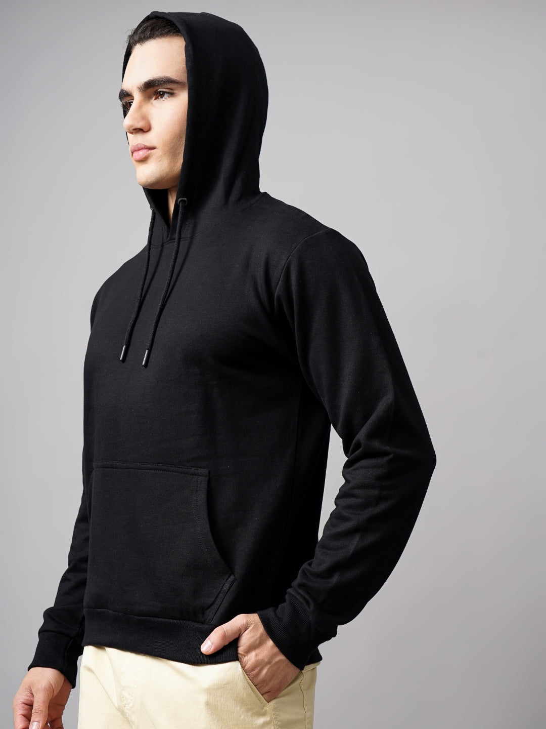 Solid Black Hoodie