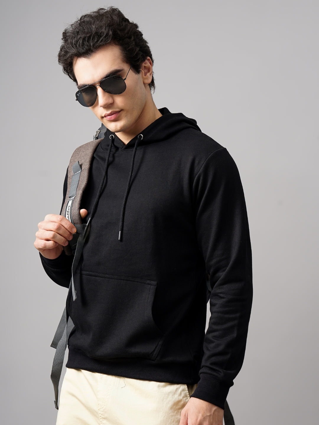 Solid Black Hoodie