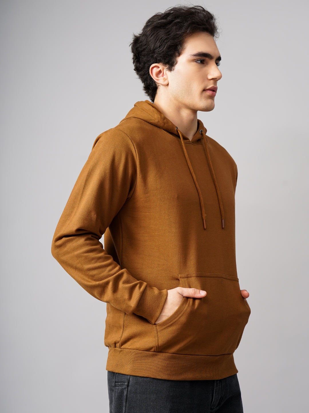 Solid Brown Hoodie