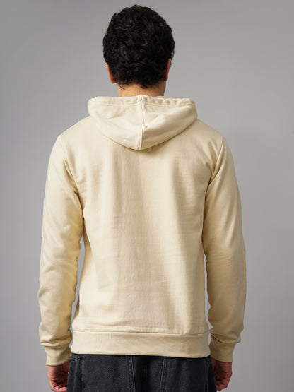 Solid Cream Hoodie