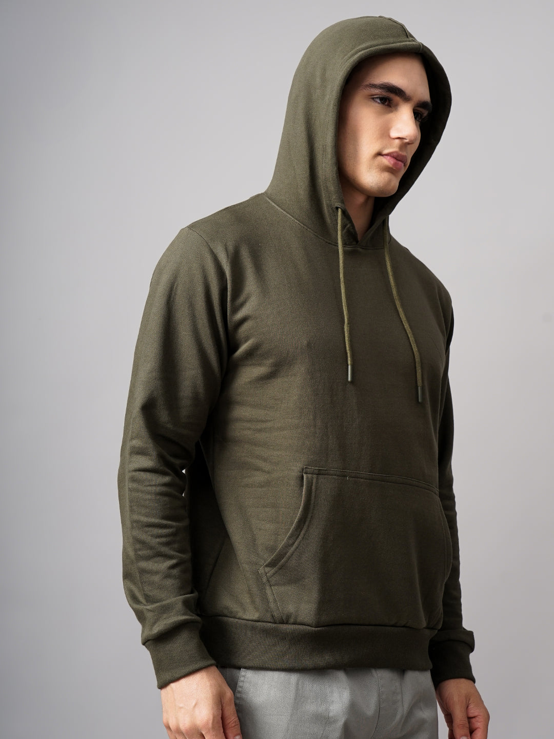 Solid Olive Hoodie