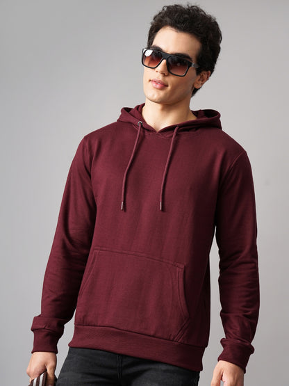 Solid Wine Hoodie