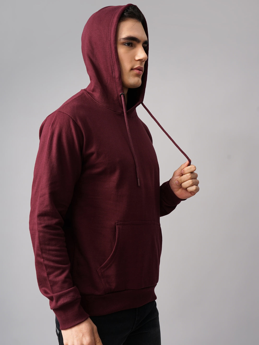 Solid Wine Hoodie