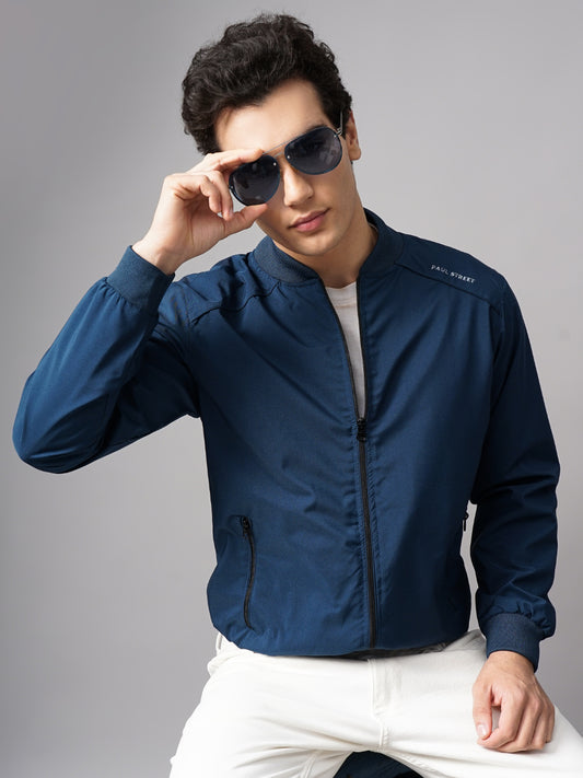 Solid Bomber Blue Jacket