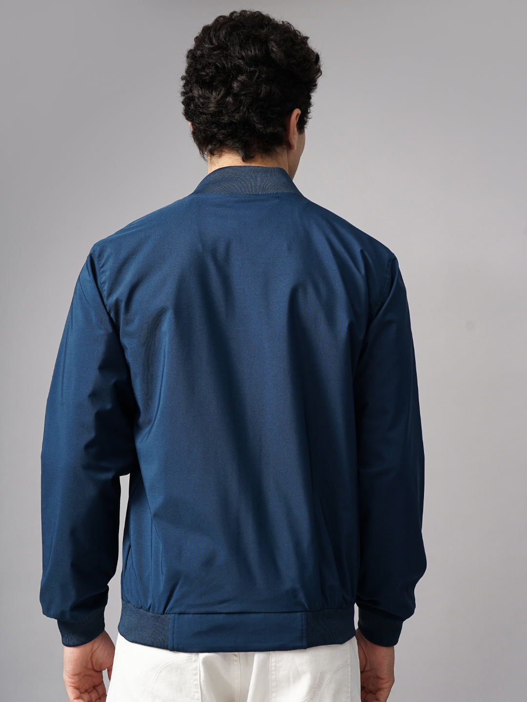 Solid Bomber Blue Jacket