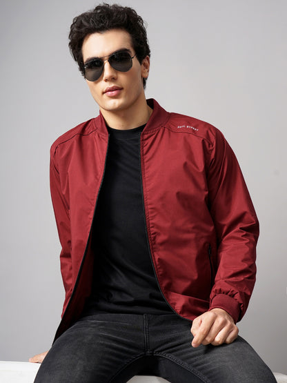 Solid Bomber Red Jacket