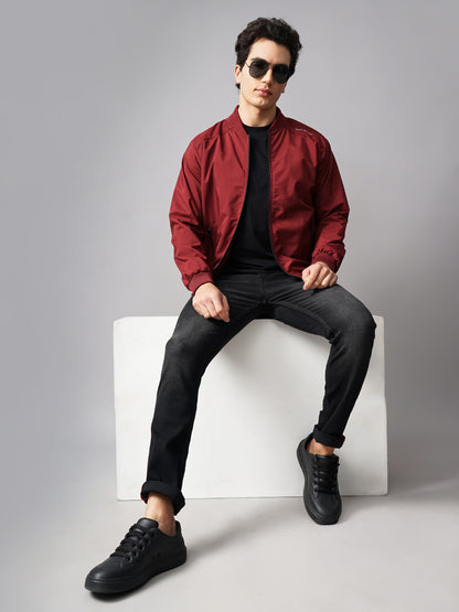 Solid Bomber Red Jacket