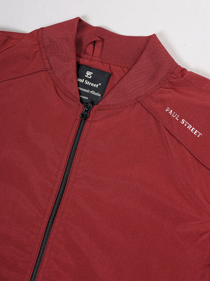 Solid Bomber Red Jacket