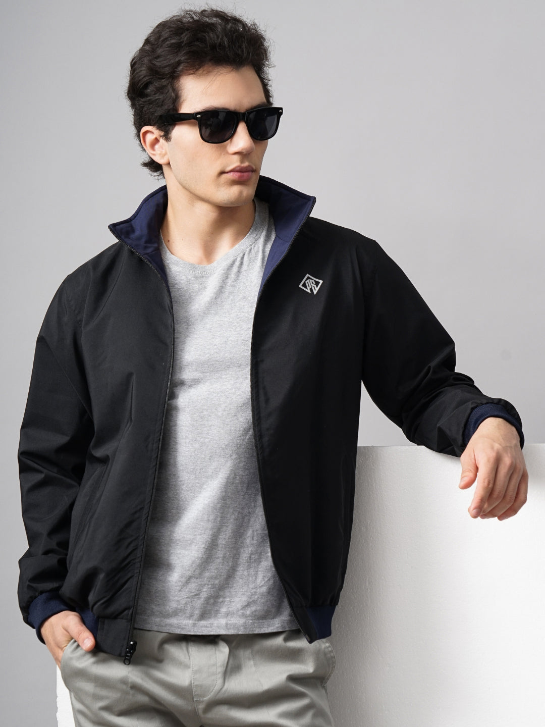 Reversible Windcheater Blue Jacket