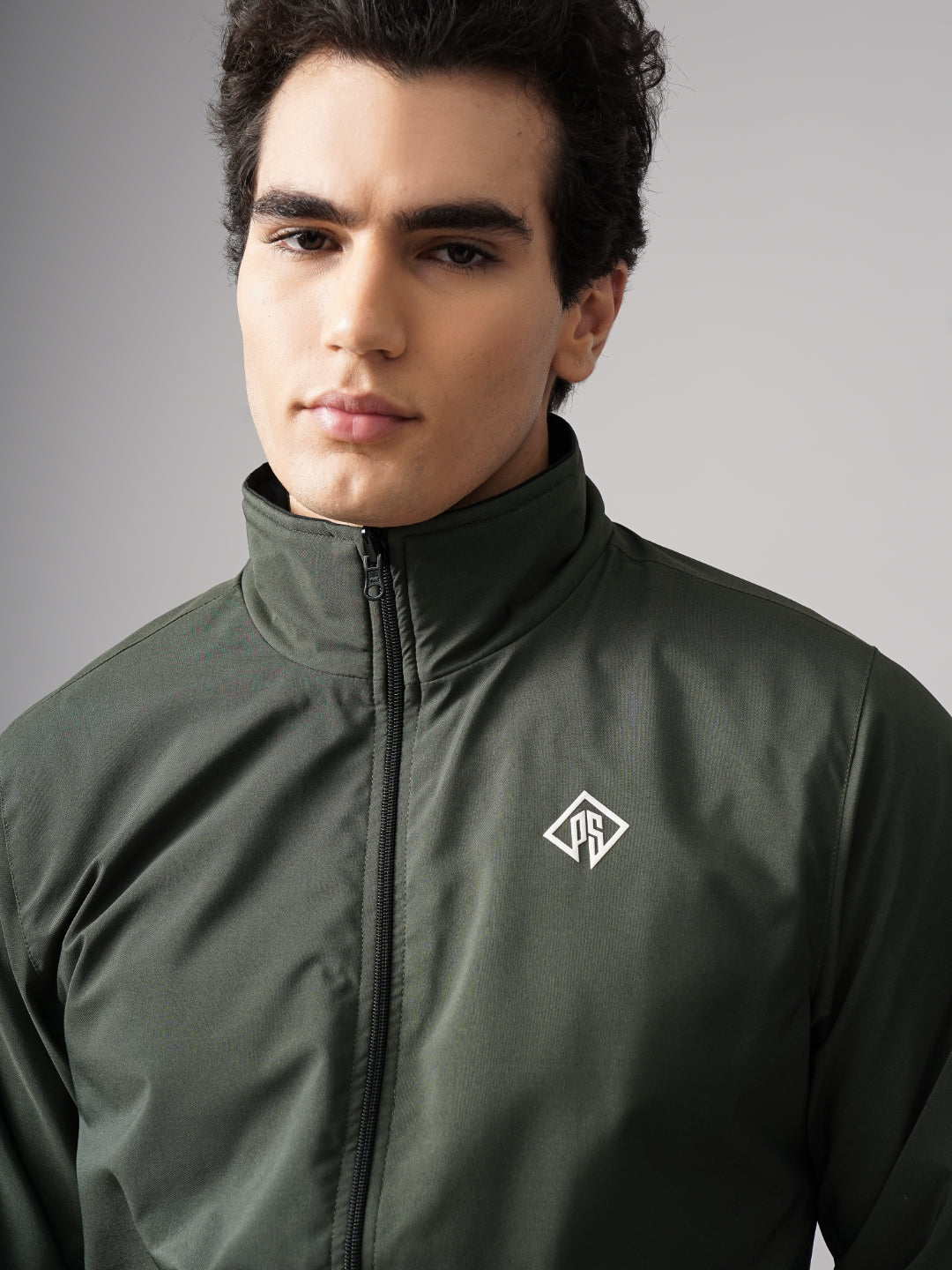 Reversible Windcheater Olive Jacket