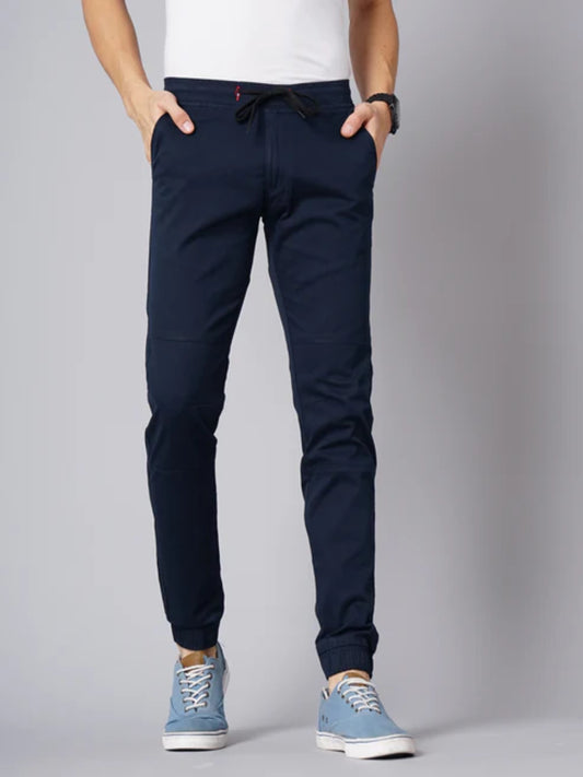 Twill Navy Jogger