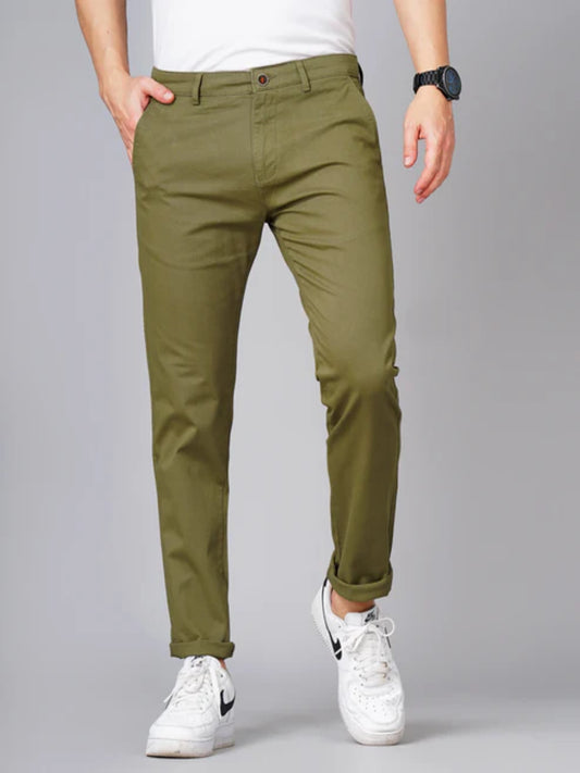 Solid Green Chinos