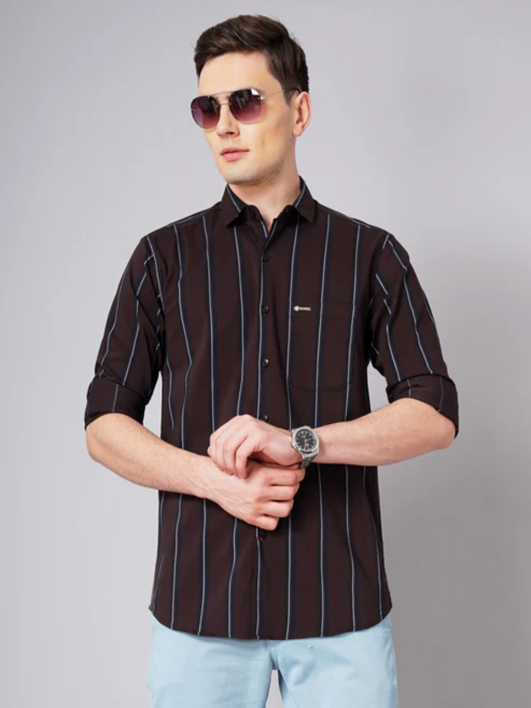 Jake Brown Striped Shirt