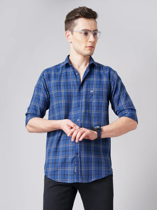 Tarry Blue Checks Shirt