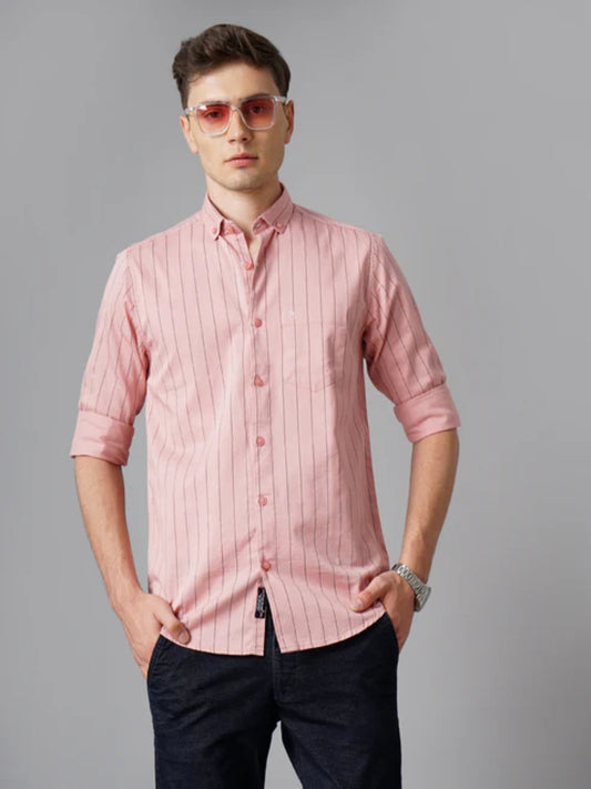 Pin Striped Pink Shirt