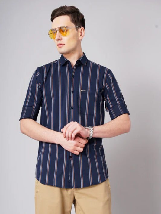 Ducky Blue Striped Shirt