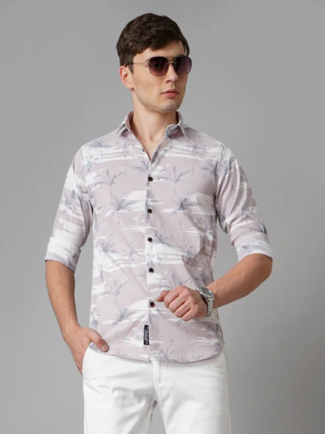 Brio Mauve Floral Shirt