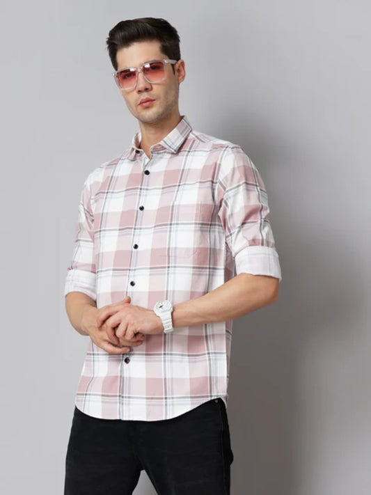 Eminent Pink Checks Shirt