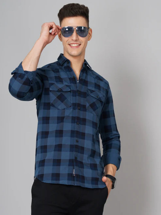 Ruse Blue Checks Shirt