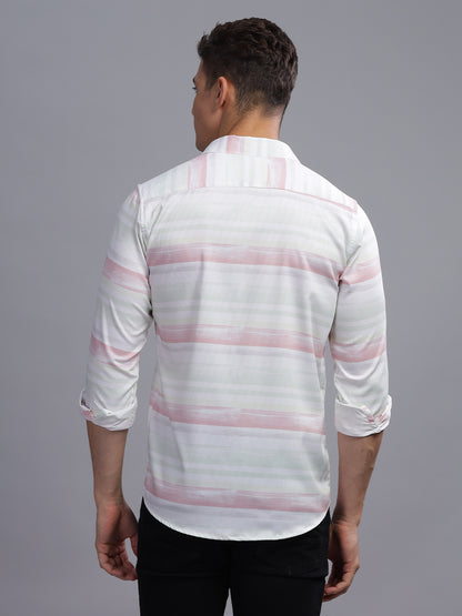 Basel Striped Pink Shirt