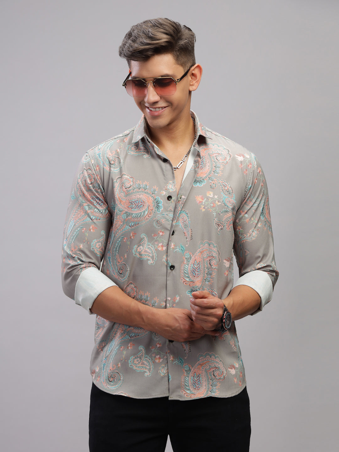 Paisley Grey Shirt